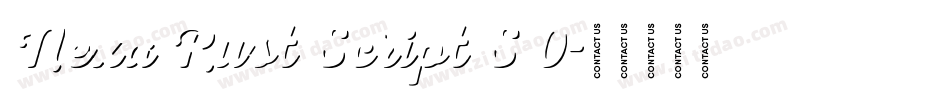 Nexa Rust Script S 0字体转换